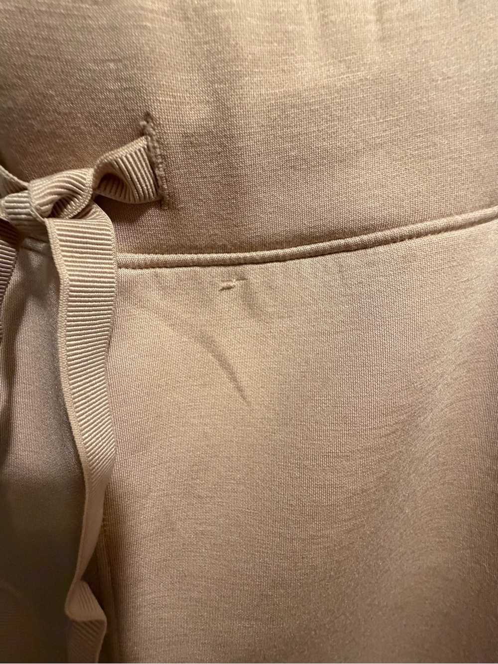 SPANX Air Essentials Wide Leg Drawstring Pants in Dusty Pink XL - Picture 2 of 5